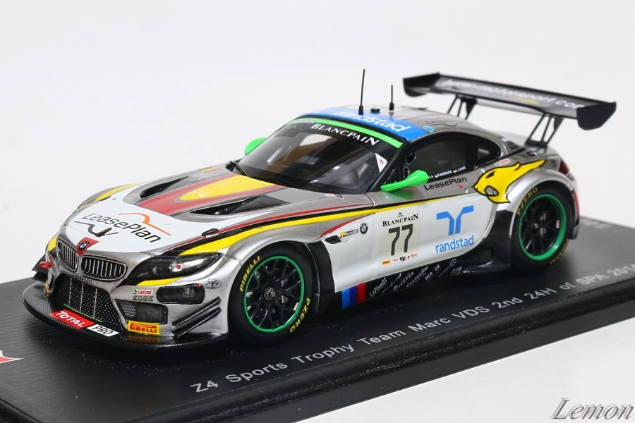 スパーク】 1/43 BMW Z4 GT3 - Z4 Sports Trophy Team Marc VDS 2nd 