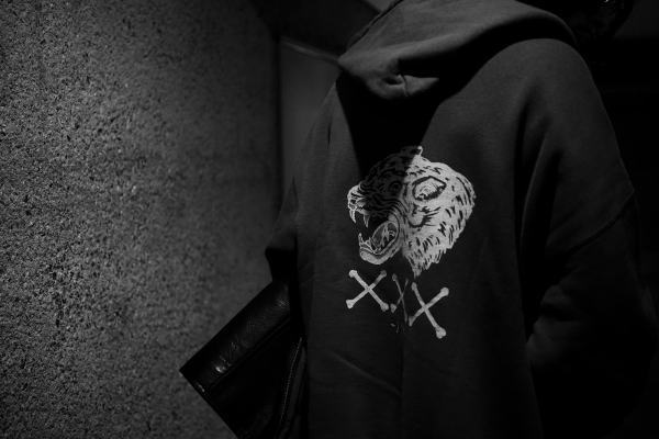 GANGSTERVILLE PANTHER PISS-DOUBLE FACE SWEAT ZIP UP HOODIE