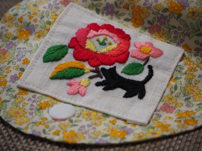 N_studiomimosaｴｺﾊﾞｯｸ刺繍
