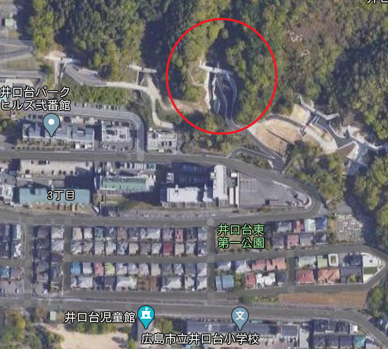 広島市西区井口台　googlemap