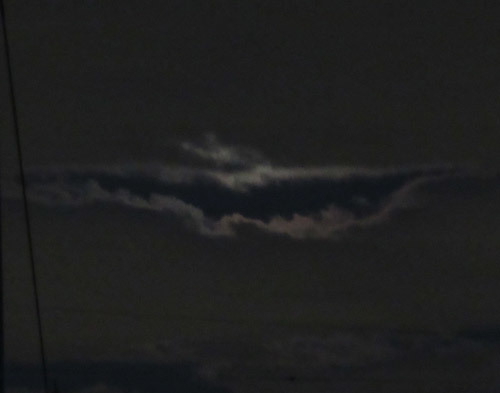 コウモリみたいなアヤシイ雲