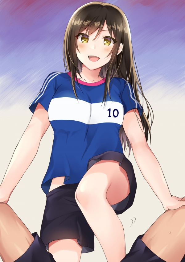 サッカー少女の電気あんま（ブログ用）