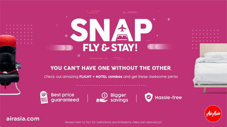 エアアジアは、航空券とホテルでストプライス価格保証の「SNAP」を販売！