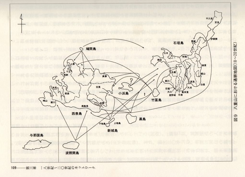 八重山における通耕地図（18-20世紀）
